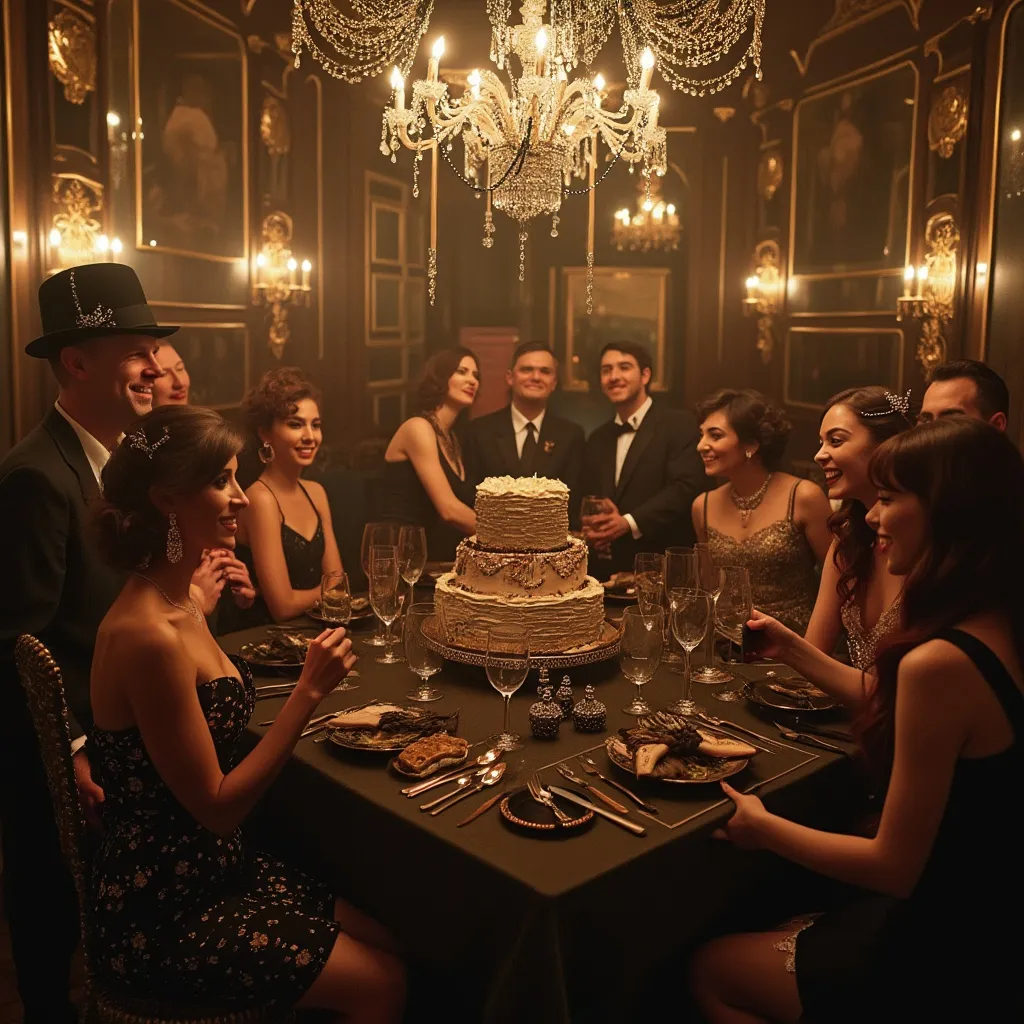 Narodeninová oslava v štýle Gatsby